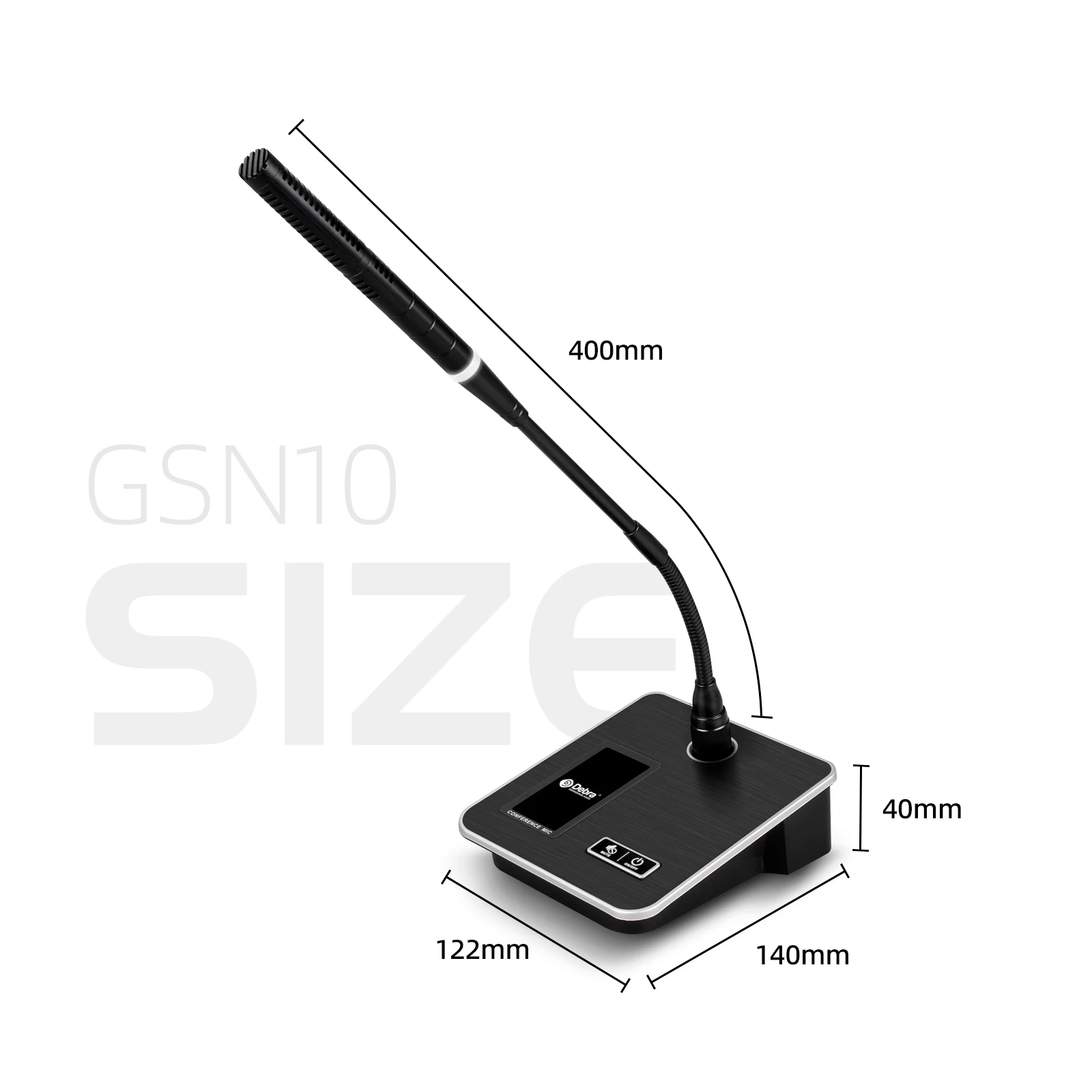 Debra GSN10 Professional Desktop Gooseneck Microphone 360 Rotation Adjustment Microphone For Video Karaoke Online Teaching Video