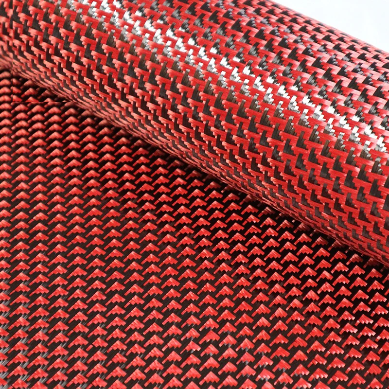 

Kafu Kevlar 3K carbon aramid fiber blended woven fabric aircraft jacquard pattern parts modified DIY surface decorative fabric