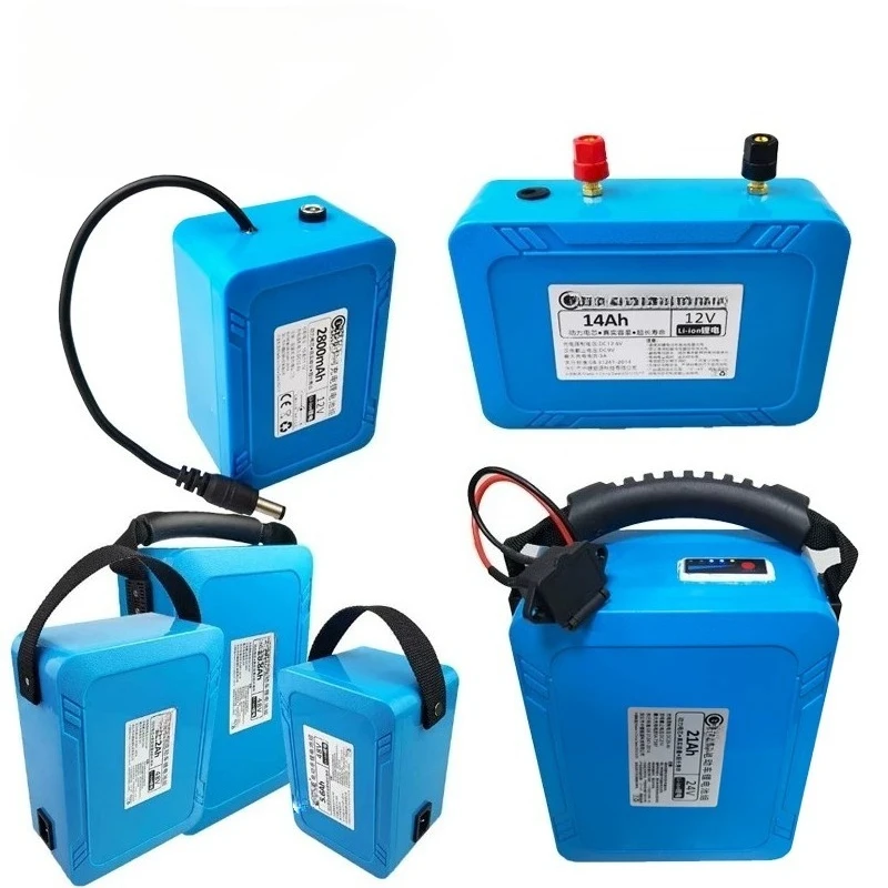 24V 18650 Li-ion Battery Pack 6S 25.2V 22.2V Rechargeable Large Capacity Battery for Monitor Speaker Motor Portable Power Supply