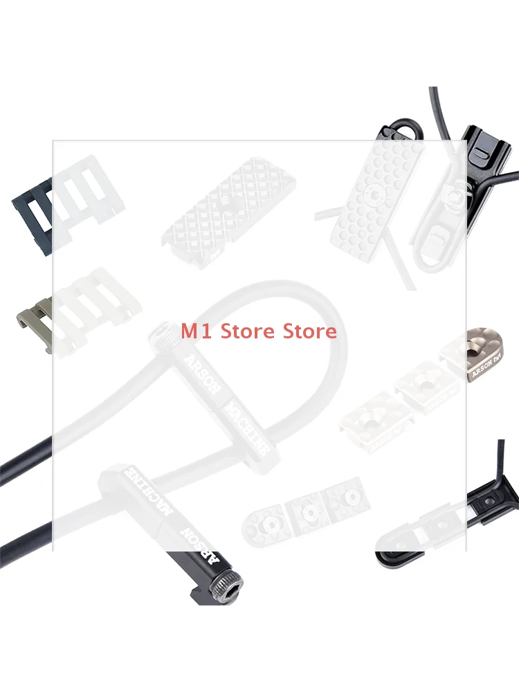 

Комплект из 3 шт. Направляющие для проводов на рельс Picatinny, защитные накладки, фиксаторы для кабелей