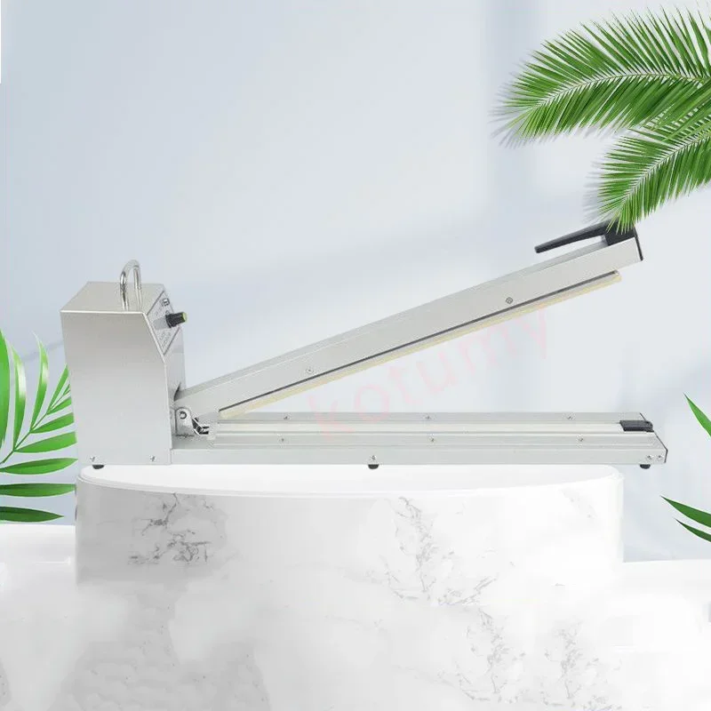 

Portable Desktop Aluminum Foil Tea Sealing Machine Metal Hand Pressed Extended Snack Plastic Bag Sealer for Household Use