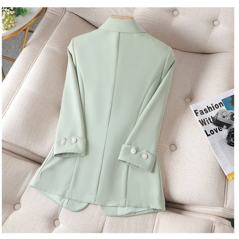 

2023 Summer New Small Blazer Women Blazer Korean Fashion Thin Coat Three-quarter Sleeve Casual Blazers Jacket Sweet