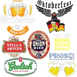 Oktoberfest Patch Thermocollant Heat Transfer Stickers Parches Termoadesivos Ropa Patches for Clothing Appliques for Clothing