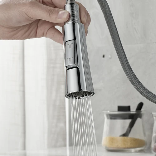 Imagen 2 del producto Boquilla de ducha extraíble Universal G1/2, rociador para lavabo de baño, grifo de salida de repuesto, cabezal de pulverización para grifo de ahorro de agua de cocina