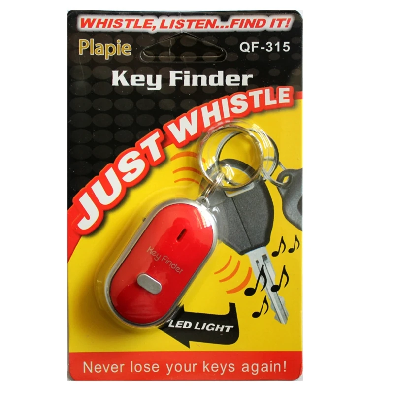 Keychain LED Whistle for Key Finder Flashing Beeping Sound Alarm Anti-Lost for Key Locator Finder Tracker with for Key R