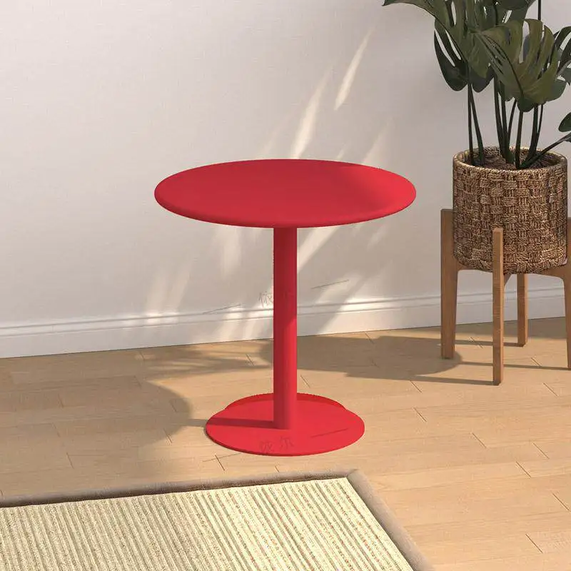 

Приставной столик в стиле Ins, передвижной круглый кофейный столик для гостиной, столик для отдыха на балконе, маленький обеденный столик для кафе/чайной.