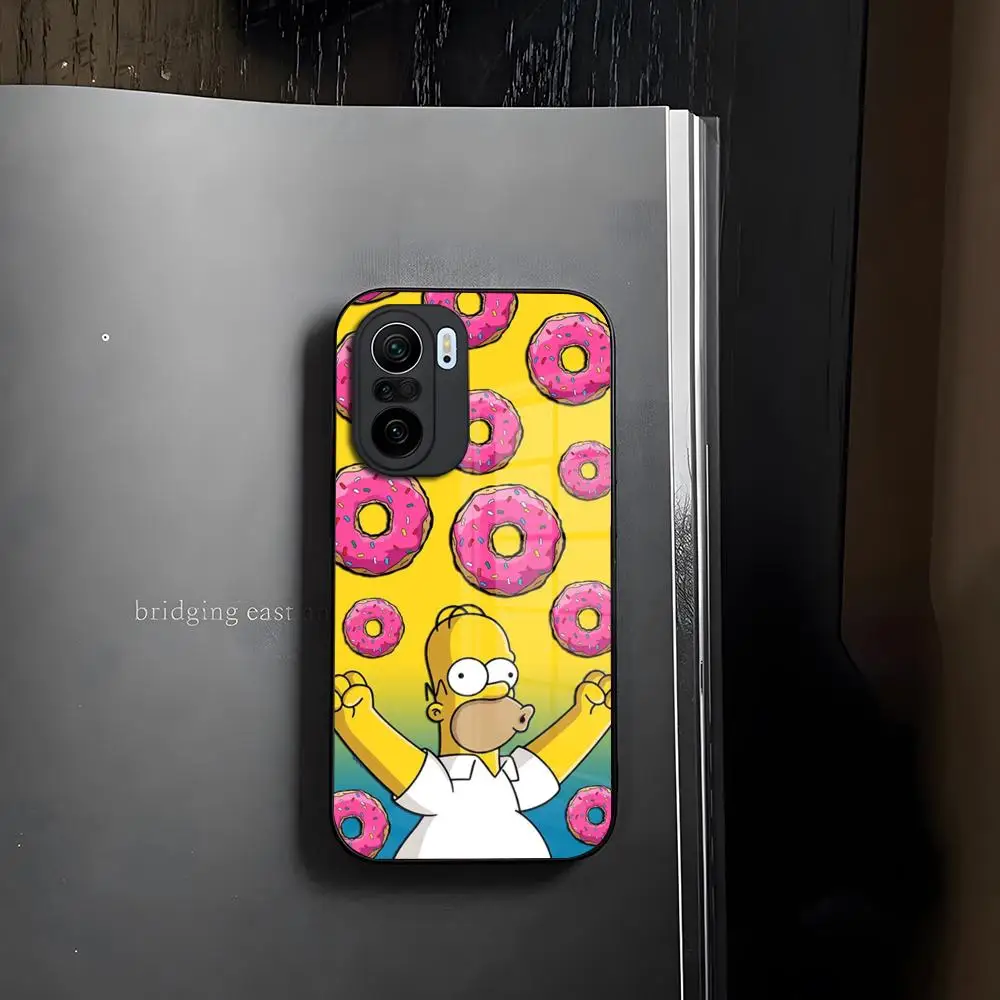 Homer Jay The Simpsons Cool Phone Case Glass for Xiaomi 14 12 Lite Pro 13 11t lite POCO M6 M5 X6 X5 X3 NFC F5 F6 Pro Cover