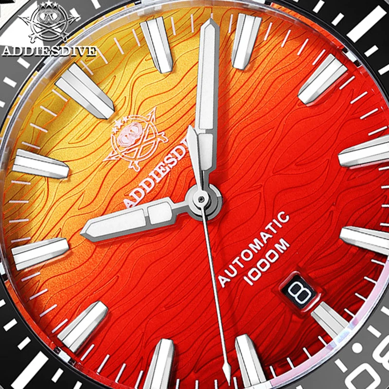 ADDIESDIVE 46mm Sapphire New Men Automatic Watch Top Brand Diving 1000m Waterproof Luminous Ceramic Bezel 8215 Mechanical Watch