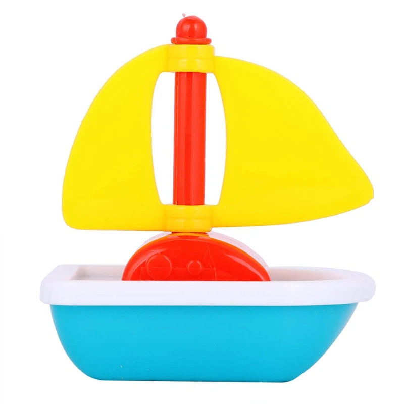 Little Boat Plastic Ship Model para crianças, brinquedos de banho para crianças, banheira flutuante, brinquedos de água para meninos e meninas, 4 peças