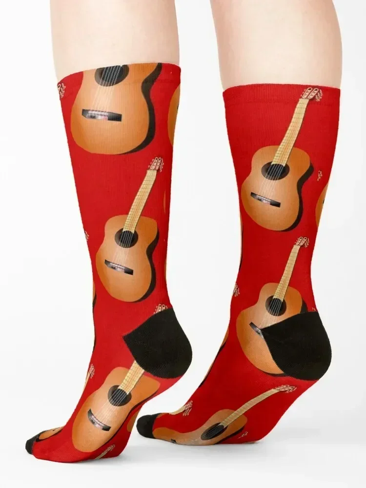 Acoustic Guitar Socks New year's Stockings loose cartoon Designer Man Socks Women's