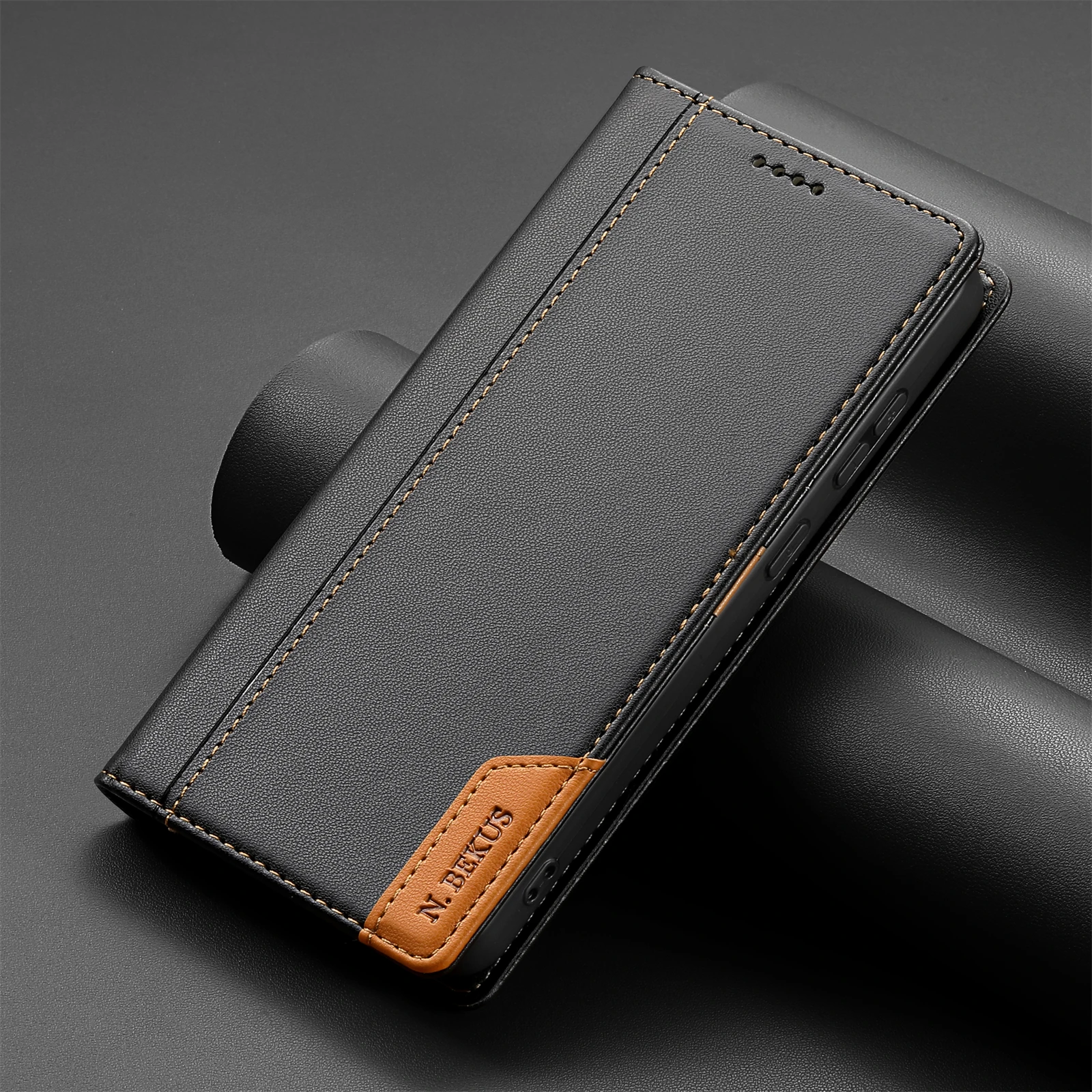 Business Leather Case For Samsung Galaxy A17 A37 A57 A16 A36 A56 A26 A07 A55 A35 A15 A54 A34 A14 A53 A33 A13 Flip Wallet Cover