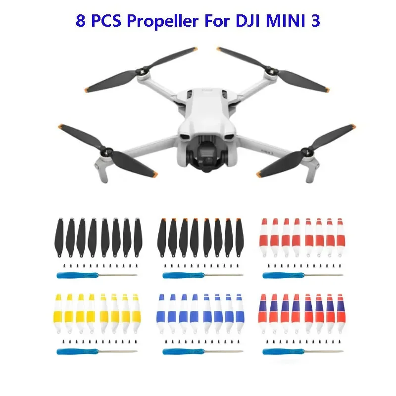 8Pcs 6030F Propeller Replacement For DJI Mini 3 Low Noise Quick Release Wing Fans For Spare Parts DJI Mini 3 Drone Accessories