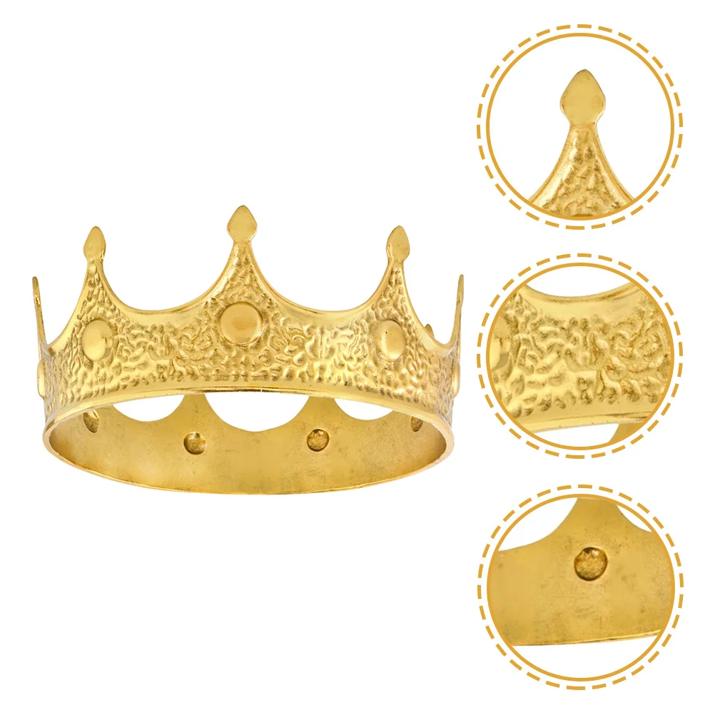 

King Crown Vintage Decorative Birthday Cosplay Headdress for Party Wedding Celebration Crown King Costume Accessory