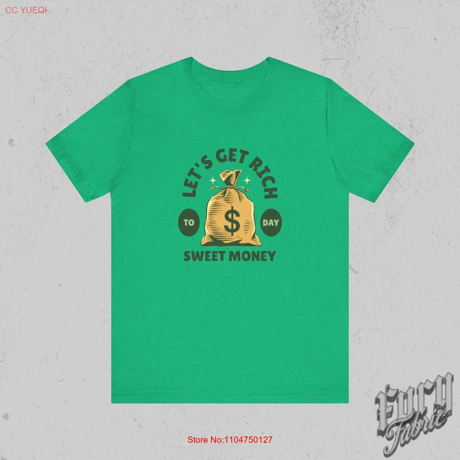 Let's get rich shirt millionaire lots of money mindset mountains big bag vintage Washed streetwear Slightly graphic homme