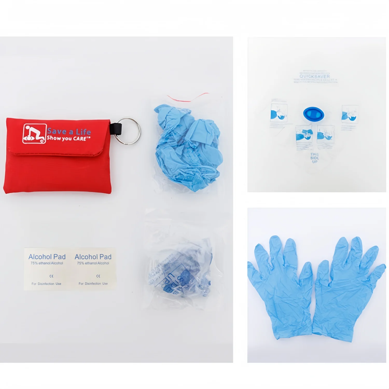 AED First Responder Kit with CPR Rescue Mask Need to Prepare Cardiac Arrest Patients for Life-saving Treatment