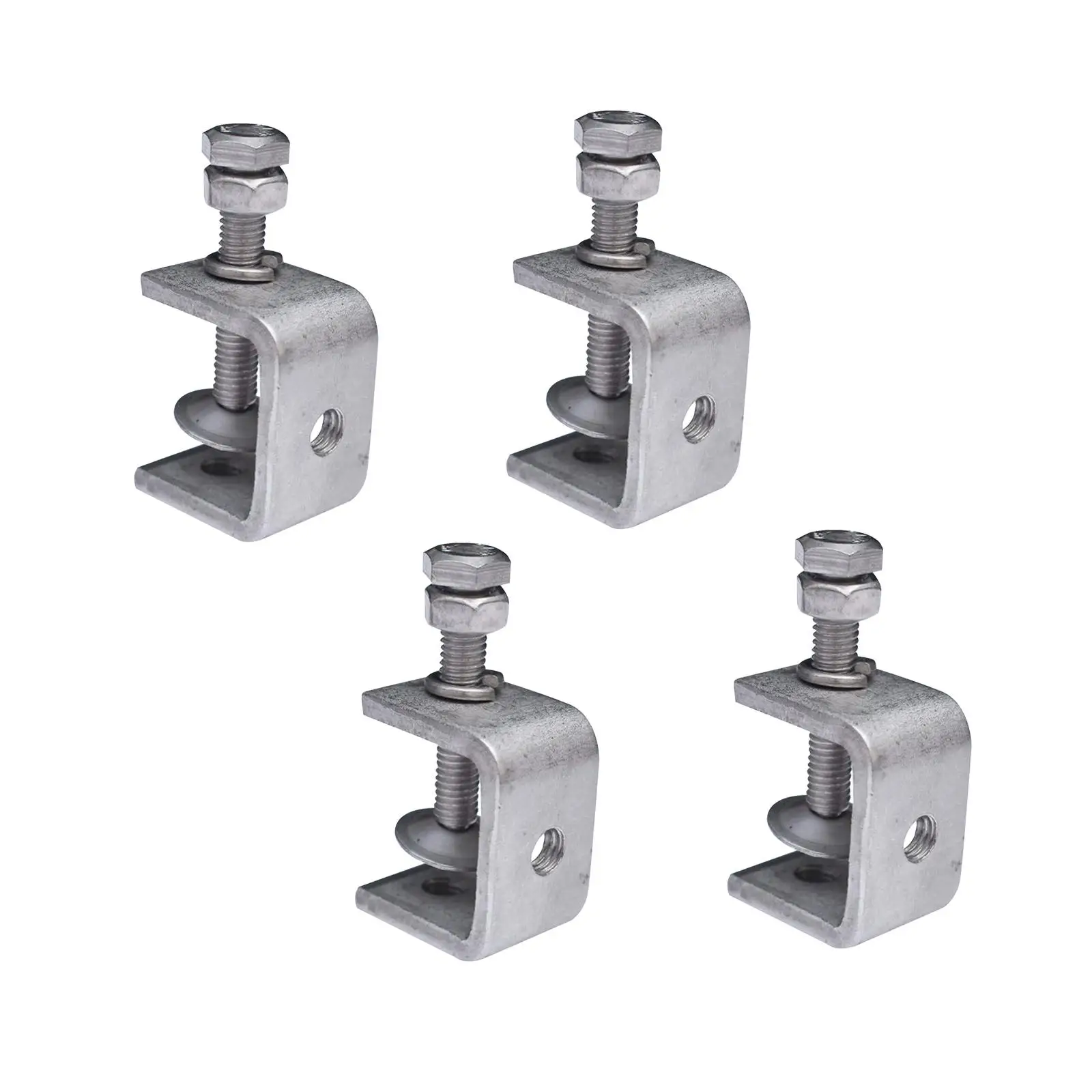 

4Pcs Stainless Steel C Clamp Small C Clamp Heavy Duty C Clamp for Carpenter Woodworking Welding Crafts Household Mount Building