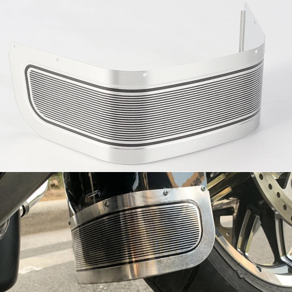 Aluminium Motorrad Front Kotflügel Trim Kotflügel Rock für Harley Touring Road/Electra/Street Glide 2014-2018 flhr flh flht