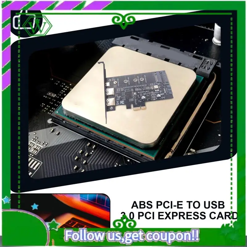 

ABIK-PCI-E To USB 3.0 PCI Express Card Incl.1 USB C And 2 USB A Ports, M.2 NVME To Pcie 3.0 Adapter Card With Bracket