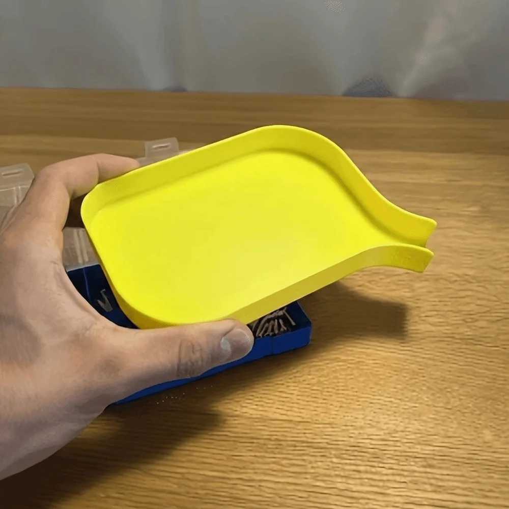 Quick Sorting Funnel Tray Durable Anti-Spill Small Parts Organizer Raised Edge Portable Hardware Tray Stackable Craft Organizer