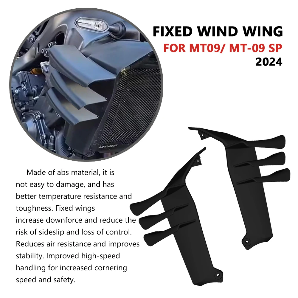 PER MT-09 mt09 sp MT 09 SP 2024 2025 Ali laterali carenature laterali spoiler laterali aerodinamica ala fissa accessori moto