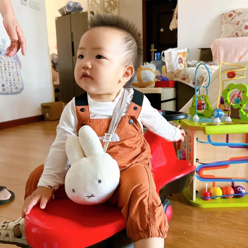 귀여운 미피 봉제 인형 어린이 백팩 부드러운 보리스 크로스백 미니 동전 지갑 귀여운 봉제 장난감 인형 백팩 어린이 휴일 선물