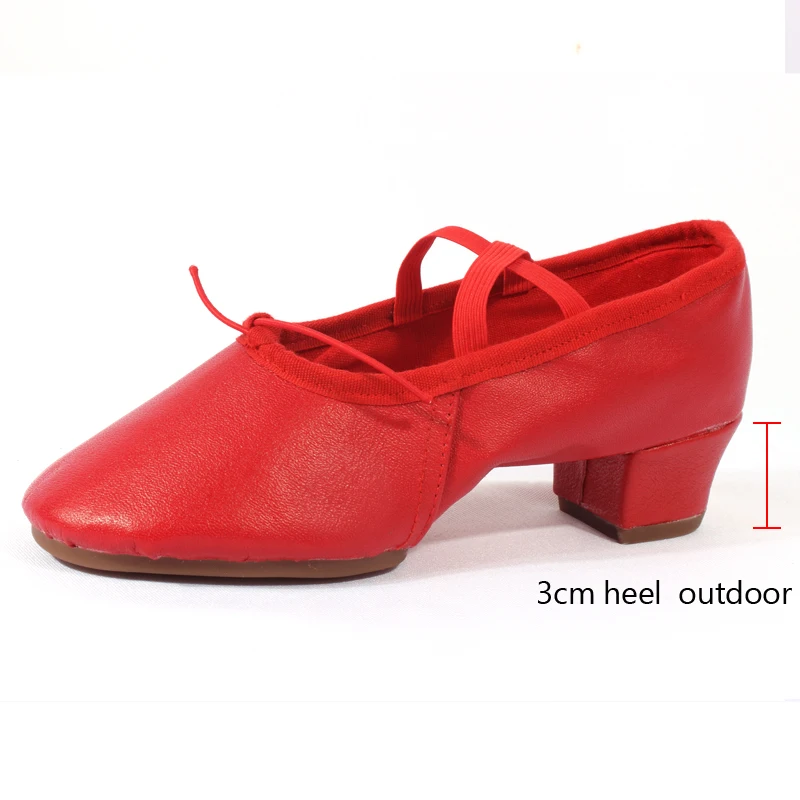 Chaussures de danse à talons bas pour femmes, chaussures de ballet pour filles, baskets de danse pour enseignants, semelle extérieure, phtalJazz