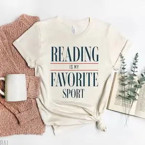 

Reading Is My Favorite Sport Shirt Bookish Shirt Book Reader Gift Teacher Gift Bookworm Tee, Librarian Shirt, Booklover Gift