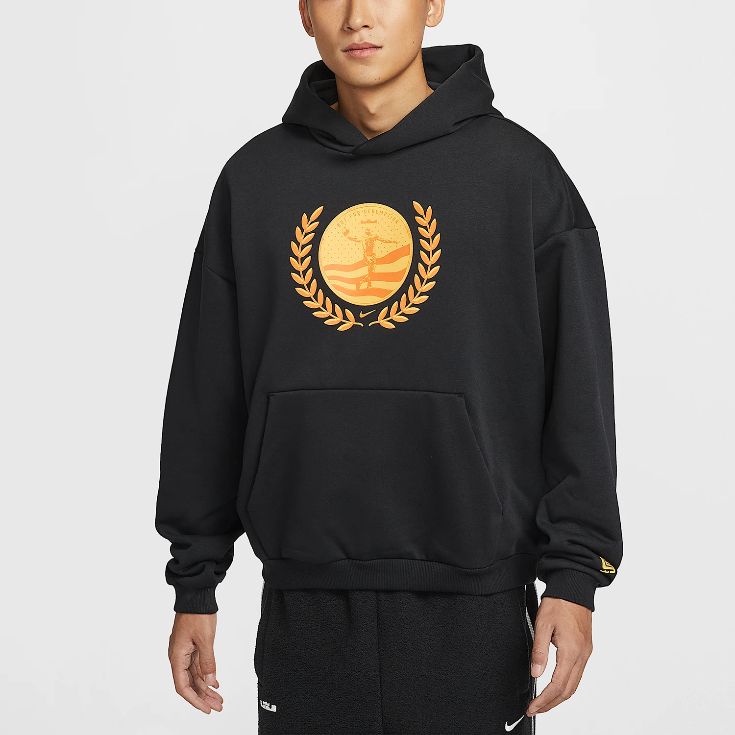 Nike Authentic Spring Style Men's Pullover Hooded Printed Hoodie IH8843-010