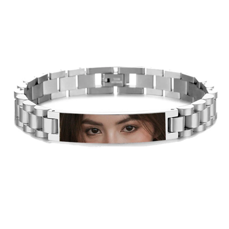 Benutzerdefinierte Augen Foto Armband personalisierte Augen Bild Armbänder gravierte Liebhaber Auge Edelstahl Valentinstag Schmuck Geschenk – Detail 14