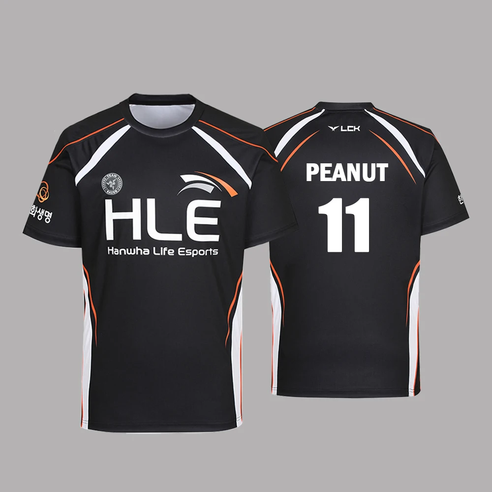 2025 New HLE Esports Club Uniform Zeus Viper Jersey League Of Legends Game Sports Training Suit T Shirts Street Wear Loose Tops image 4