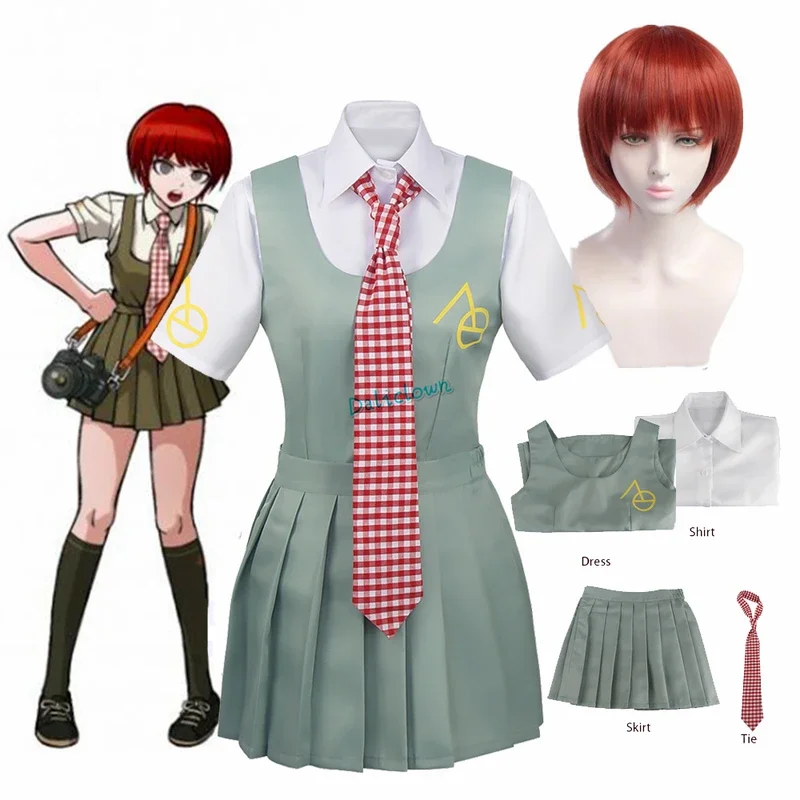 Disfraz de Anime Danganronpa Mahiru Koizumi, uniforme japonés, traje de marinero, vestido de mujer, ropa para niñas