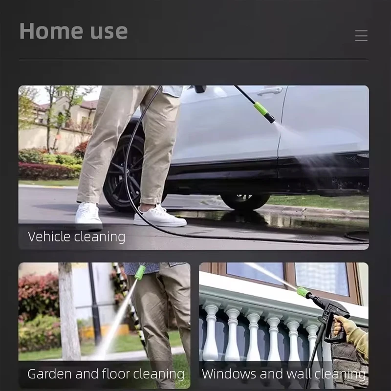 Idropulitrice elettrica 220V Lavatrice portatile ad alta potenza per auto con pistola a spruzzo con pompa ad alta pressione per la pulizia del giardino domestico