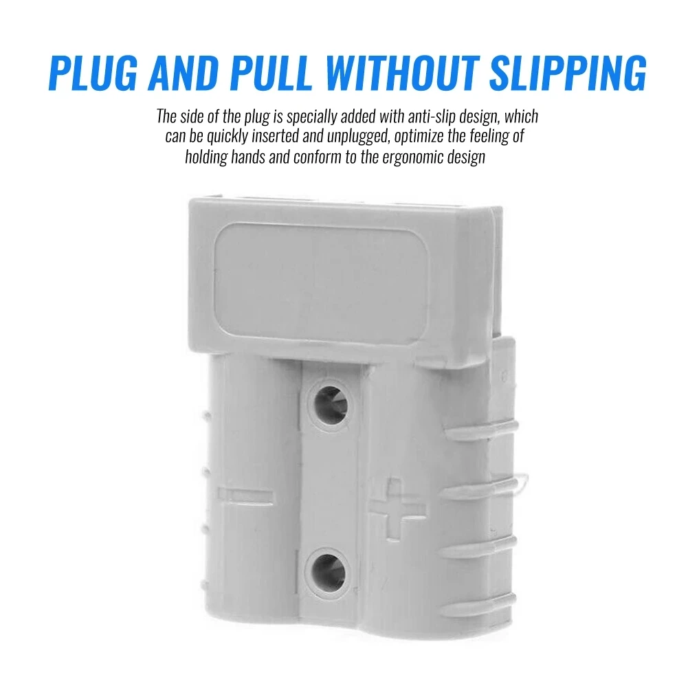 50A Quick Plug Battery Charging Connector For Anderson Style Plug Connectors DC Power Tool Motorcycle Socket Adapter Accessories