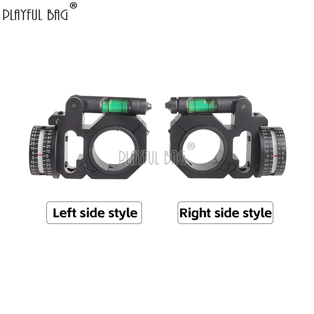 30/25mm Scope Leveling Clamp - Metal Angle Finder with Bubble Level - Left/Right Tilt Measurement for Rifle Optics QG349S