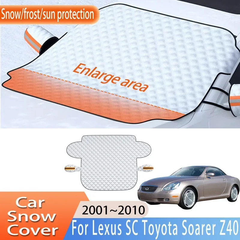 

Car Accessories For Lexus SC Toyota Soarer Z40 2001~2010 Front Windscreen Snow Cover Ice Sun Protector Waterproof Auto Parts