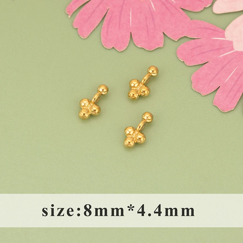 YEGUI, 10 Stück/Los, MI67, wasserdichtes Schmuckzubehör, 316L Edelstahl, Charms, Schmuckherstellungszubehör, DIY-Anhänger – Detail 2