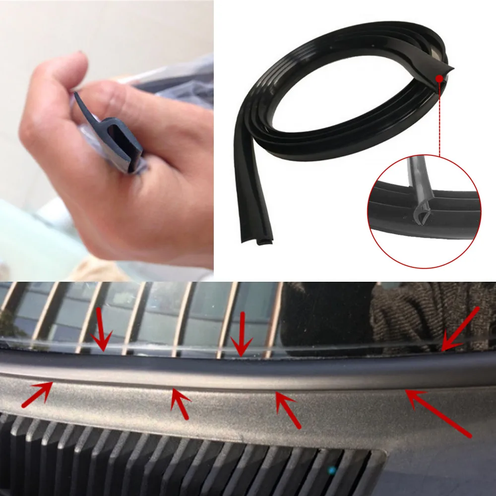 Car Windshield Sealing Strip Car Wiper Cover Car Sealing Strip Front Window Gap Sea Strip Auto Maintenance Accessories 180cm