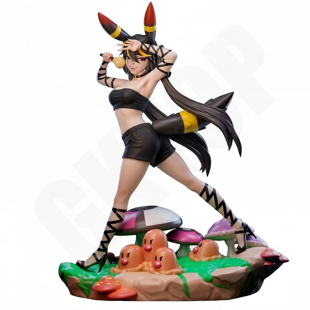

1/24 NSFW Long Tailed Eared Girl Figure 3D Printed Gray Resin Beauty Statue Miniature Model Kit DIY Unpainted Unassembled Toy