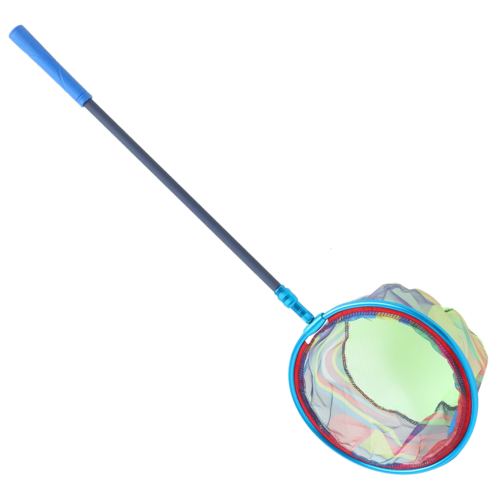 1 ensemble de filet de pêche pour enfants, filet d'atterrissage télescopique avec poteau, capture de poisson, papillon, insectes, étang extérieur, eau salée, rivière, lac