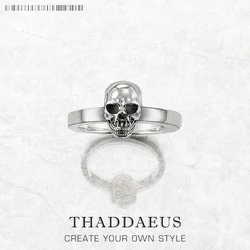Ring Skull Europe Rebel Steet Fine Jewerly For Women Men Brand New Punk Gift In 925 Sterling Silver