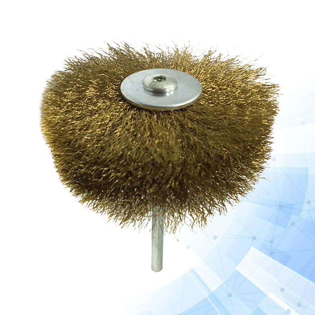 Steel Wire Brush Polishing Abrasive Wheel Durable Rotary Accessory for Metal Surface Rust Removal Dust Grinding and Polishing
