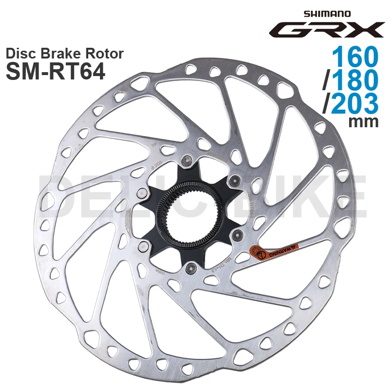 SHIMANO DEORE GRX 11-speed SM-RT64 CENTER LOCK - Disc Brake Rotor - 220/203/180/160 mm Original Parts