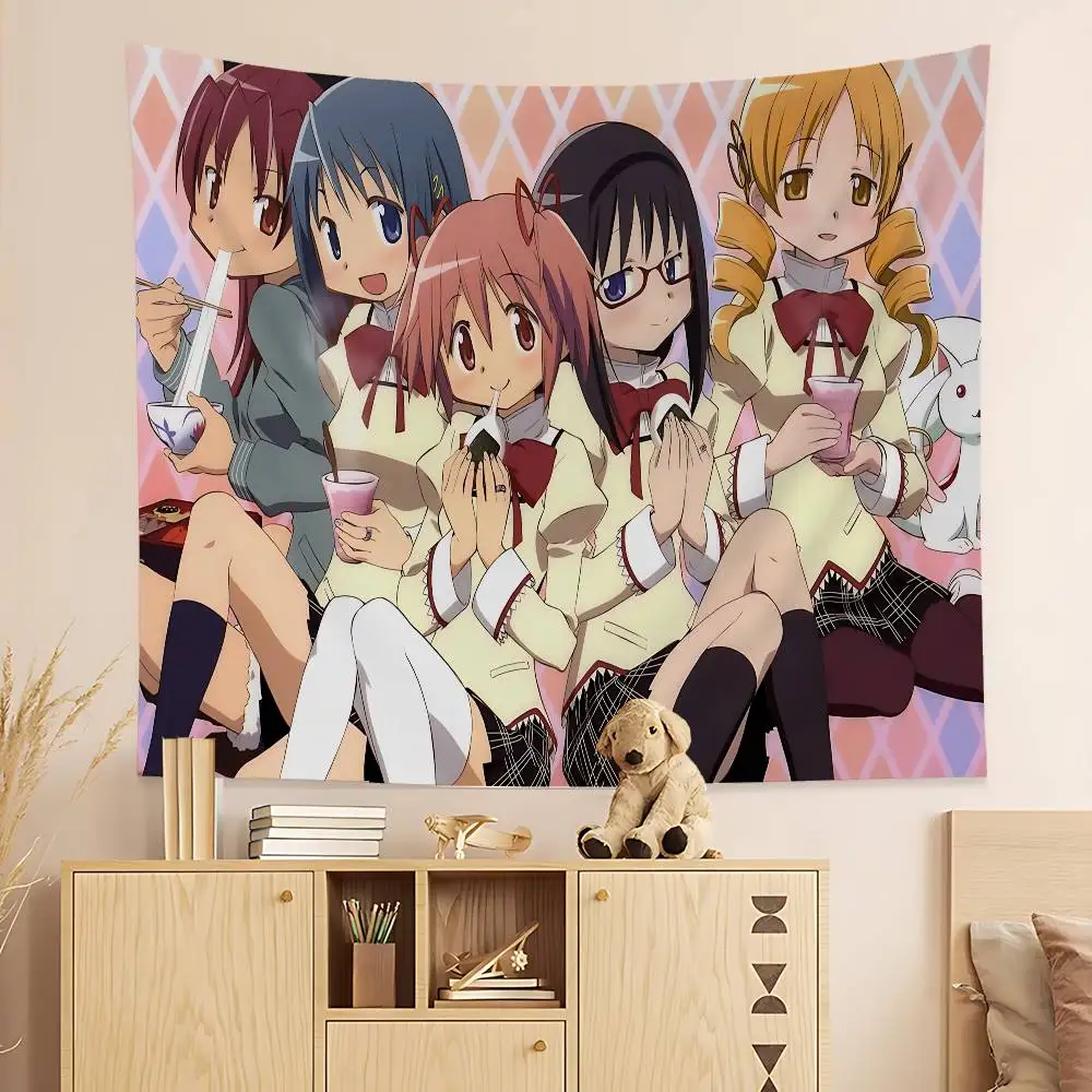 Puella Magi Madoka Magica Kaname Madoka Wall Tapestry - Sweet Moe Aesthetic, Cozy Room Decor for Mahou Shoujo Anime Fans