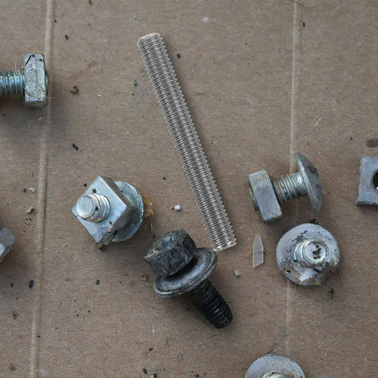 4 قطعة قضبان ملولبة بالكامل من الفولاذ المقاوم للصدأ، مشاريع إصلاح البناء الدقيقة المتينة، استخدام متعدد الاستخدامات، ترصيع ملولب #2