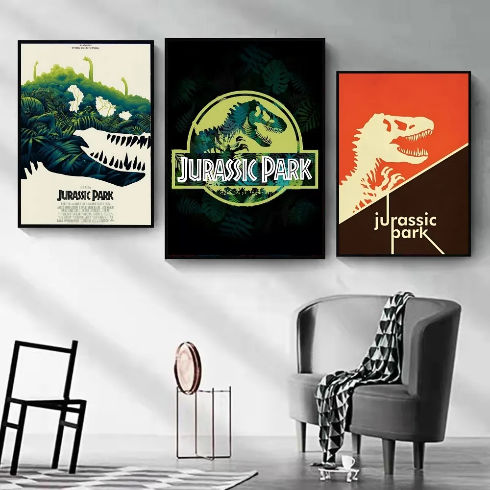 

Movie J-Jurassic Park Poster DIY Poster Kraft Paper Vintage Poster Wall Art Painting Study Stickers Big Szie Wall Painting