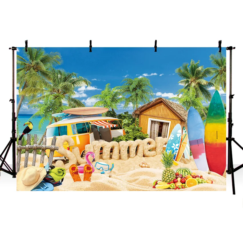 صور دعائم صيفية للتصوير الفوتوغرافي من Mehofond صور خلفية للاستوديو وصورة خلفية لأشجار جوز الهند في هاواي