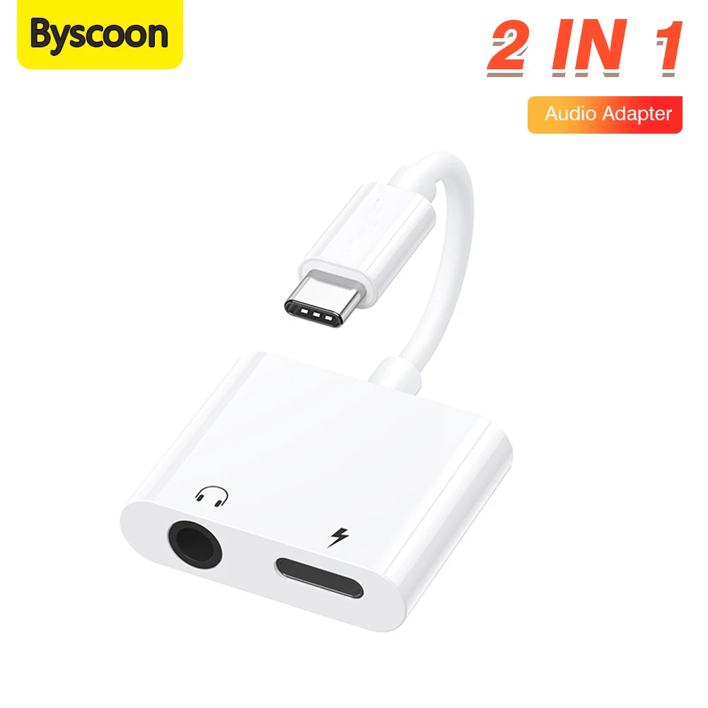 2 in 1 USB C to 3.5mm Jack Type C Headphone Charger Adapter Aux Jack Dongle Cable For iPhone 16 17  Pro Max Galaxy S22 S23 S24