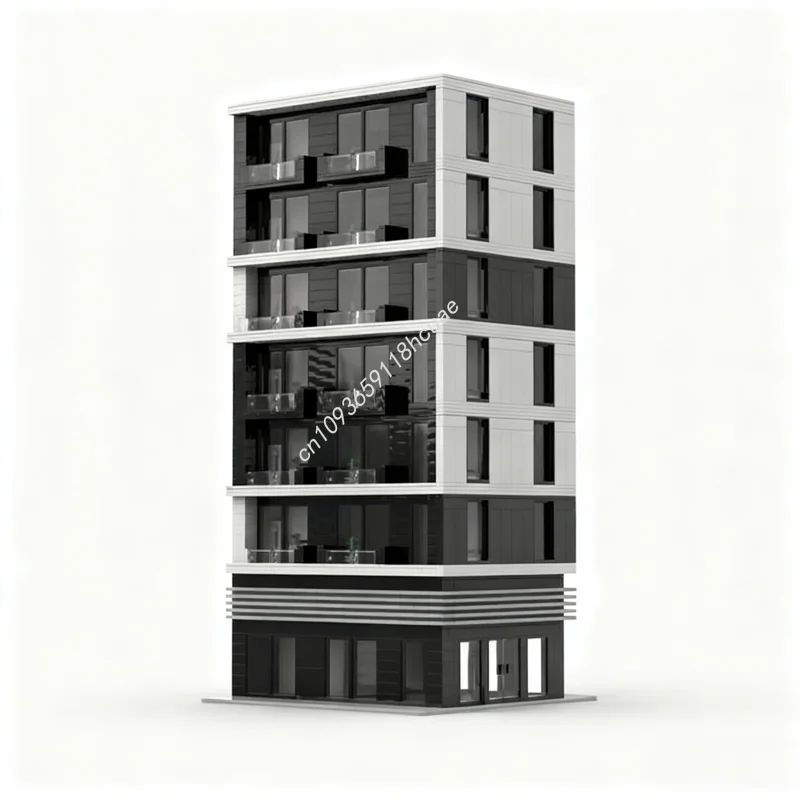 

4605 шт. MOC Duo v10 полная модульная модель здания блоки ремесленные игрушки архитектура DIY идея сборка рождественские подарки