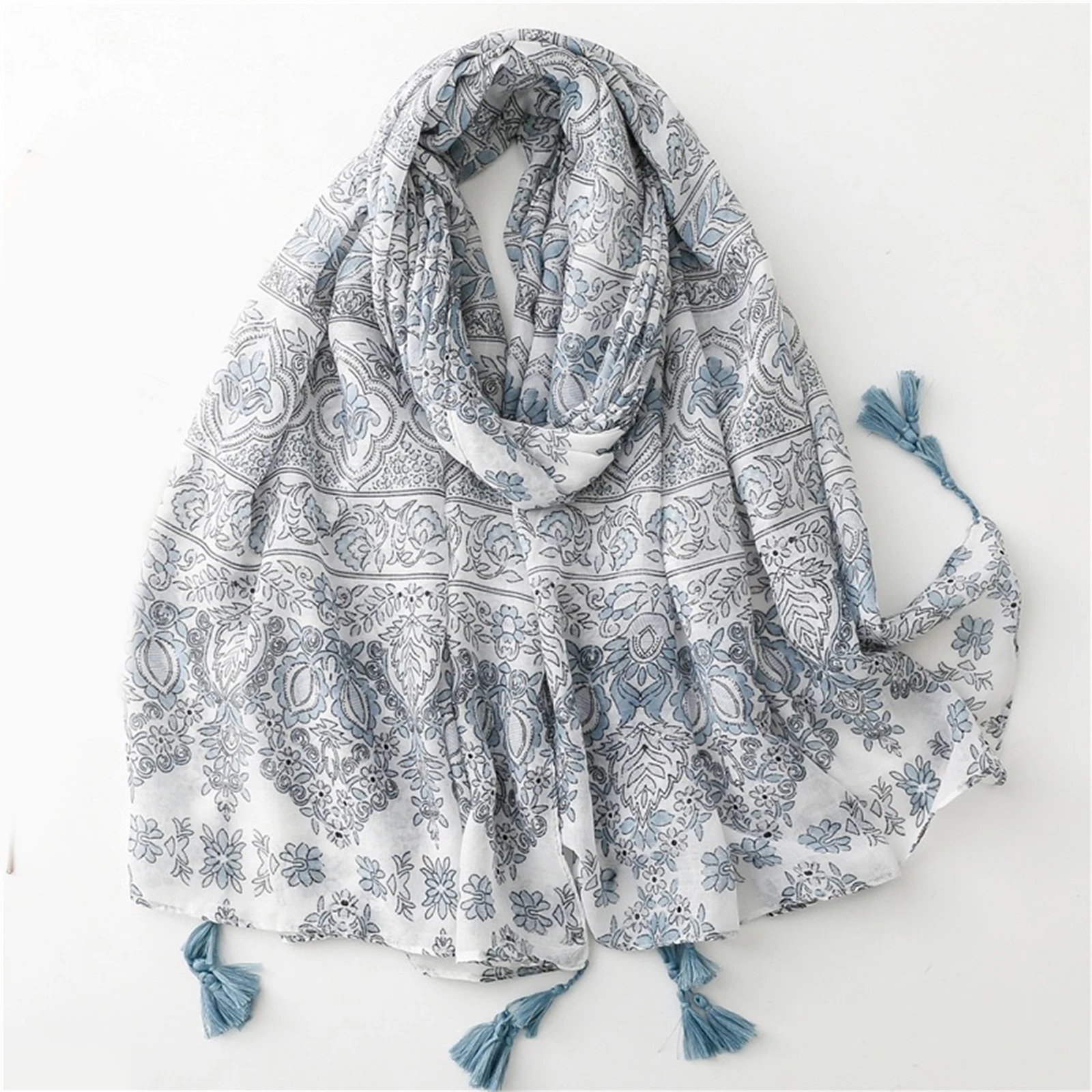 Luxury Design Print Warm Scarf The Four Seasons Popular Bandanna New Fashion 180X90CM Lrage Shawl Women Cotton And Linen Scarves