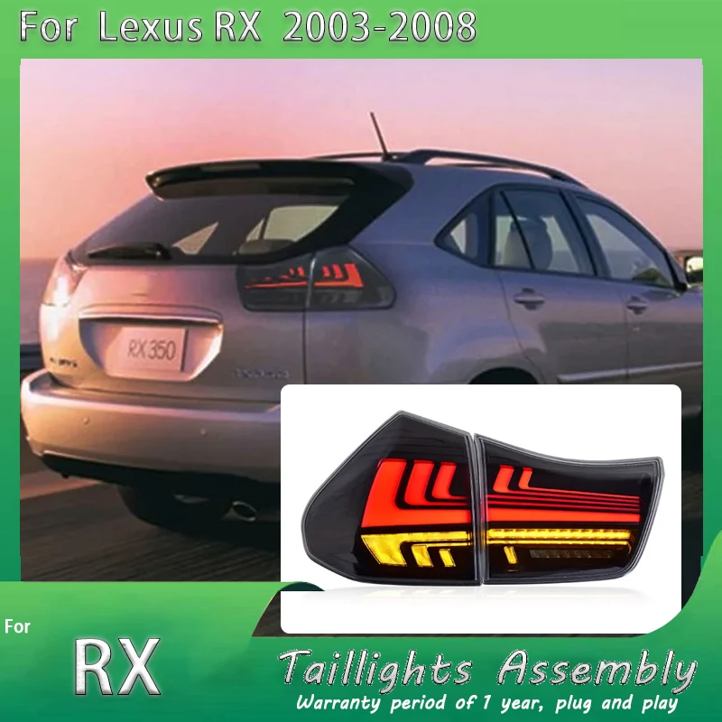 

Car Rear Lights For Lexus RX Tail Light Assembly 2003-2008 RX350 RX300 LED DRL Signal Brake Reverse Taillights Auto Accessories
